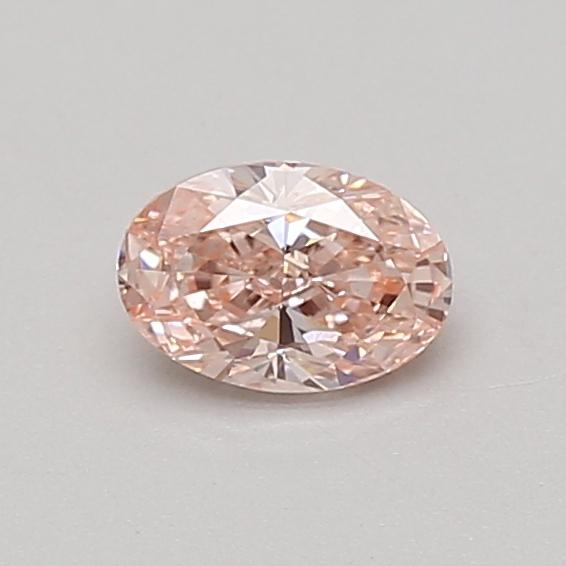 0.47 Ct. Fancy Vivid Pink Oval Lab Grown Diamond