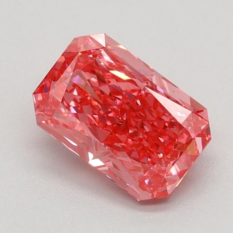 1.09 Ct. Fancy Vivid Pink Radiant Lab Grown Diamond