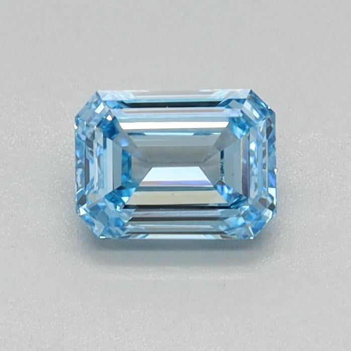 0.34 Ct. Fancy Intense Blue Emerald Lab Grown Diamond