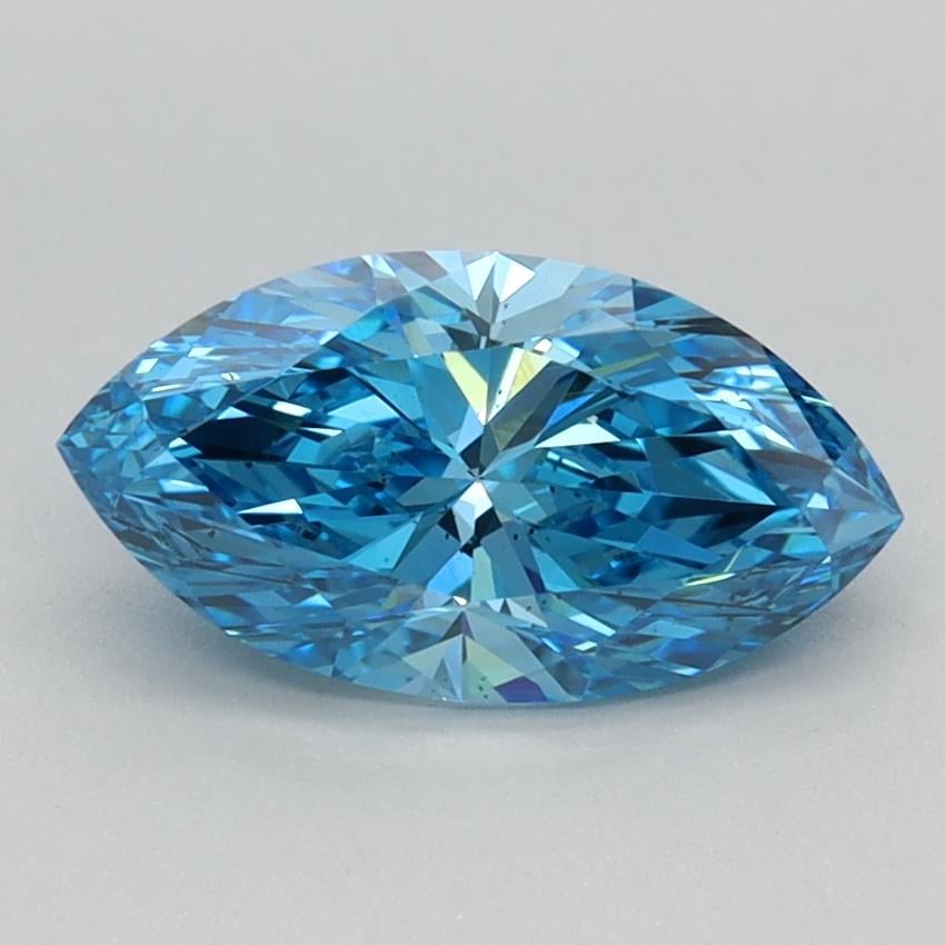 1.00 Ct. Fancy Vivid Blue Marquise Lab Grown Diamond