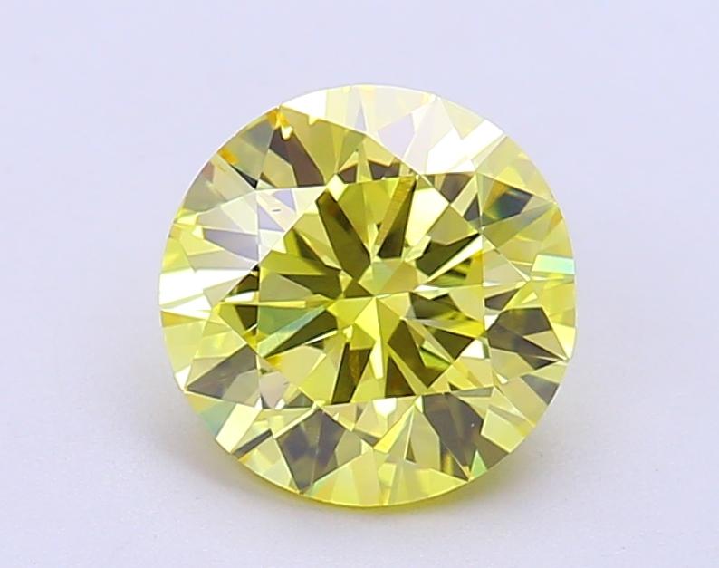 1.99 Ct. Fancy Intense Yellow Round Lab Grown Diamond