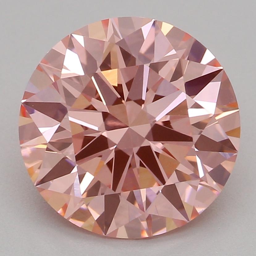2.01 Ct. Fancy Vivid Pink Round Lab Grown Diamond