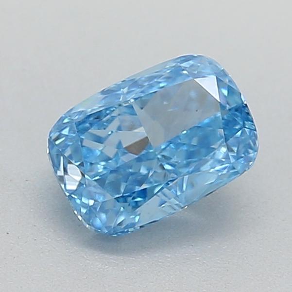 0.39 Ct. Fancy Vivid  Blue Cushion Lab Grown Diamond