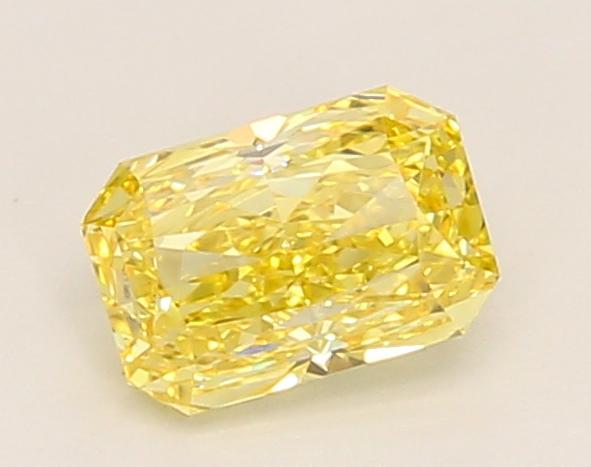 0.73 Ct. Fancy Vivid Yellow Radiant Lab Grown Diamond