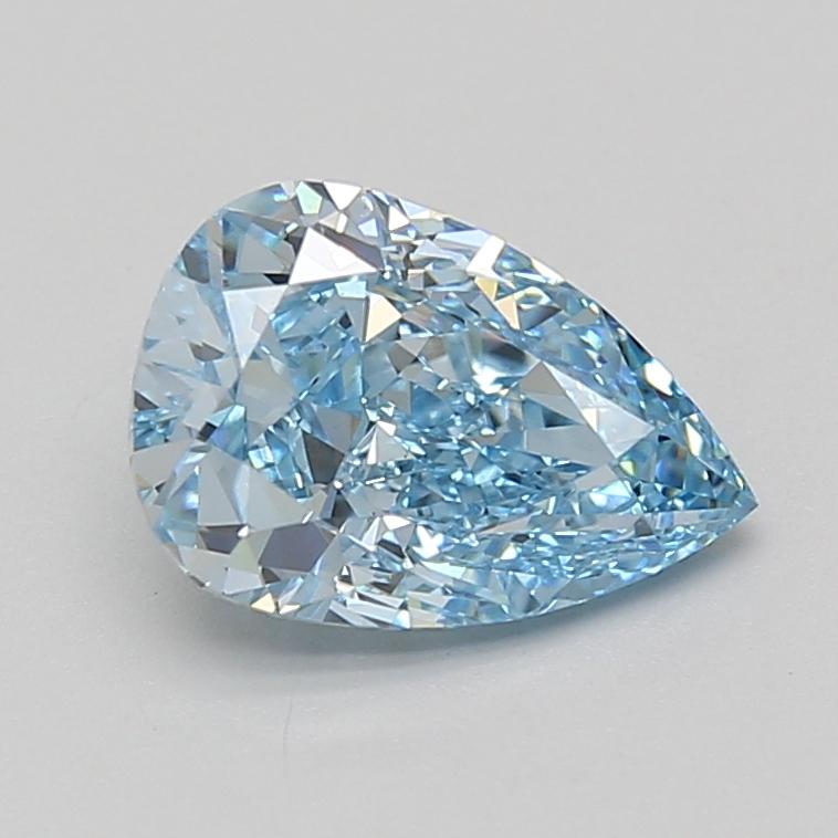 2.09 Ct. Fancy Vivid Blue Pear Lab Grown Diamond