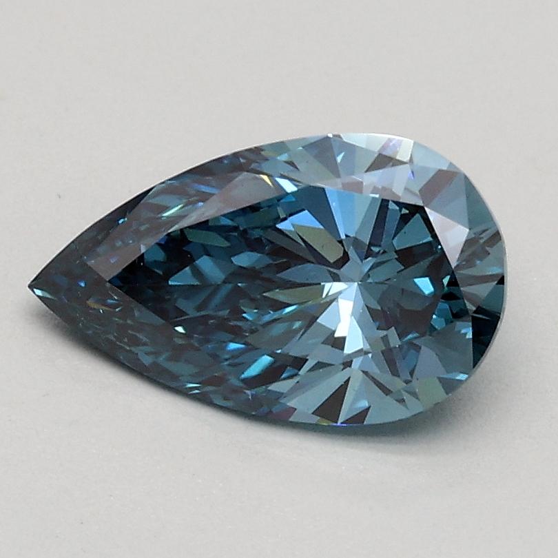 0.80 Ct. Fancy Vivid Blue Pear Lab Grown Diamond