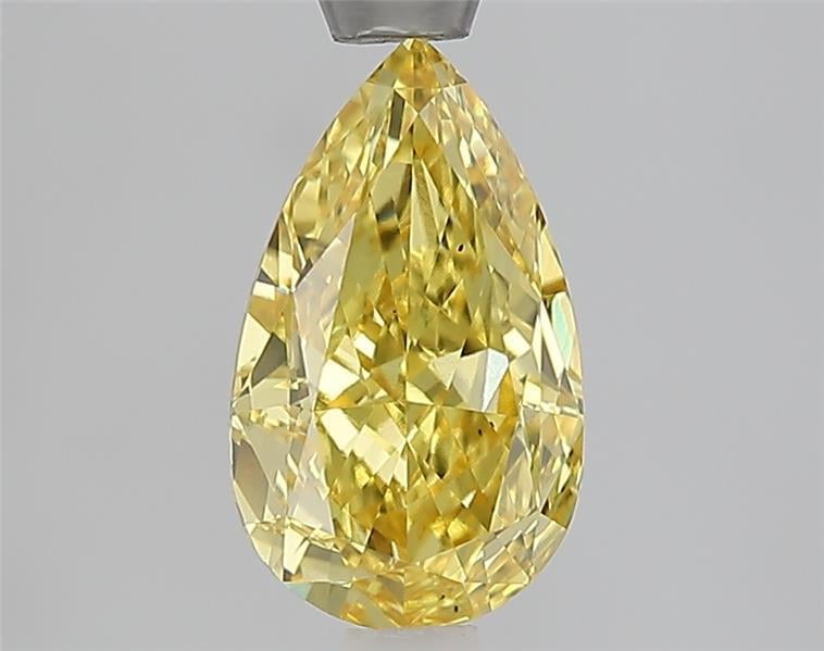 1.57 Ct. Fancy Vivid Yellow Yellow Pear Lab Grown Diamond
