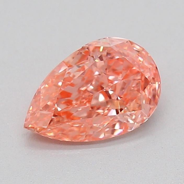 0.52 Ct. Fancy Vivid  Pink Pear Lab Grown Diamond