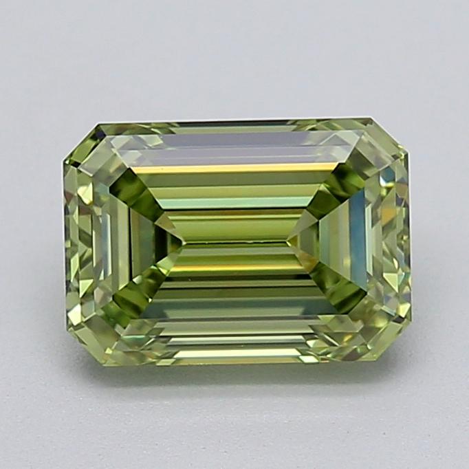 1.56 Ct. Fancy Vivid  Green Emerald Lab Grown Diamond