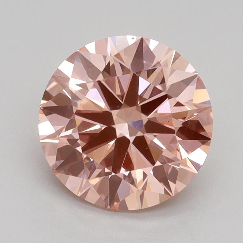2.01 Ct. Fancy Intense Pink Round Lab Grown Diamond