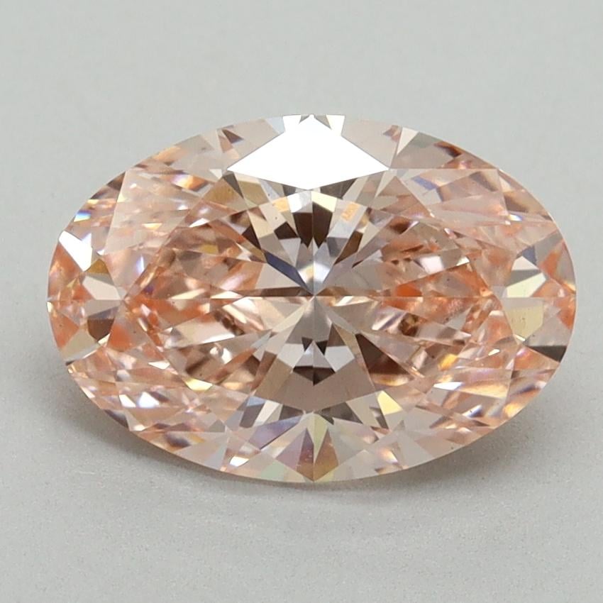 2.01 Ct. Fancy Intense Pink Oval Lab Grown Diamond