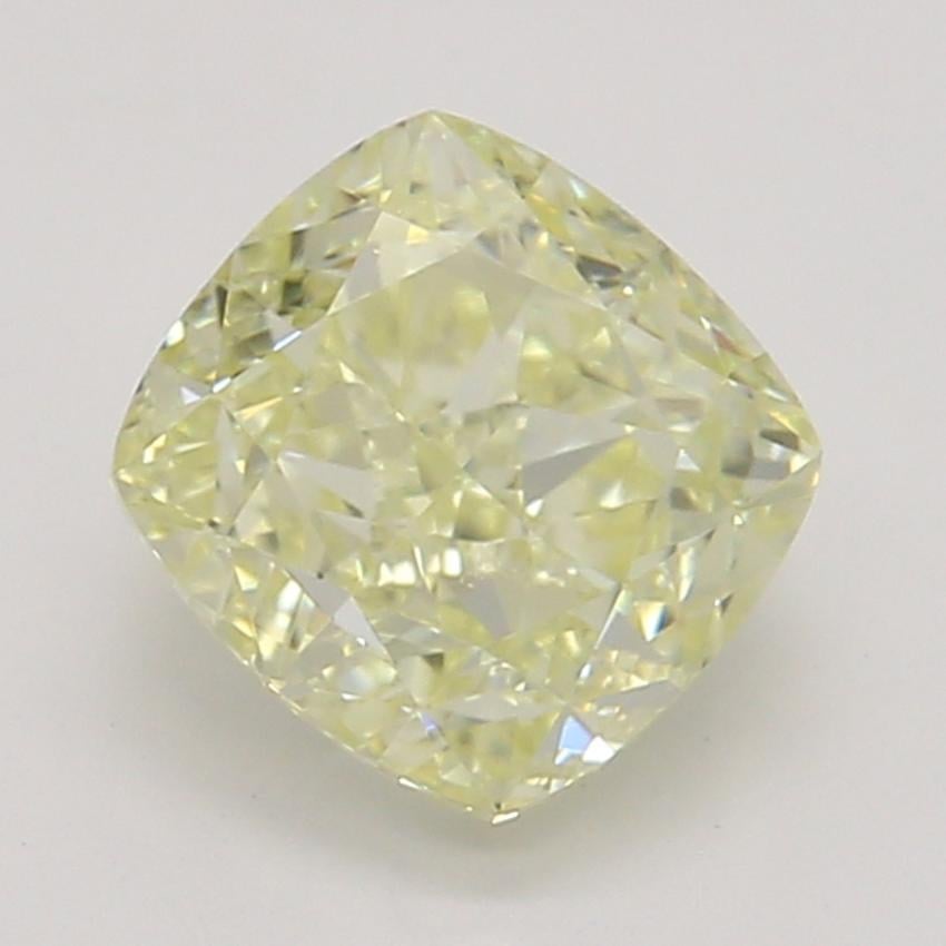 0.70 Ct. Fancy Light Yellow Cushion Diamond