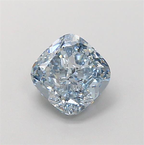 1.02 Ct. Fancy Vivid  Blue Cushion Lab Grown Diamond