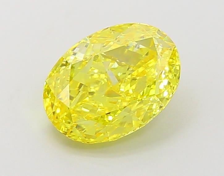 1.88 Ct. Fancy Vivid  Yellow Oval Lab Grown Diamond
