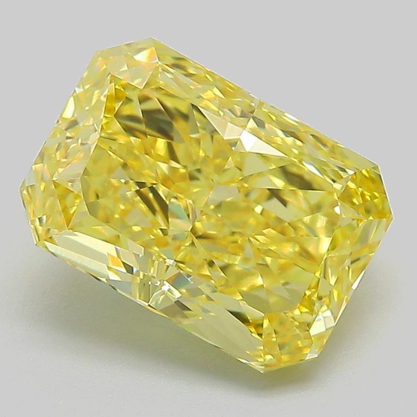 3.58 Ct. Fancy Intense Yellow Radiant Lab Grown Diamond