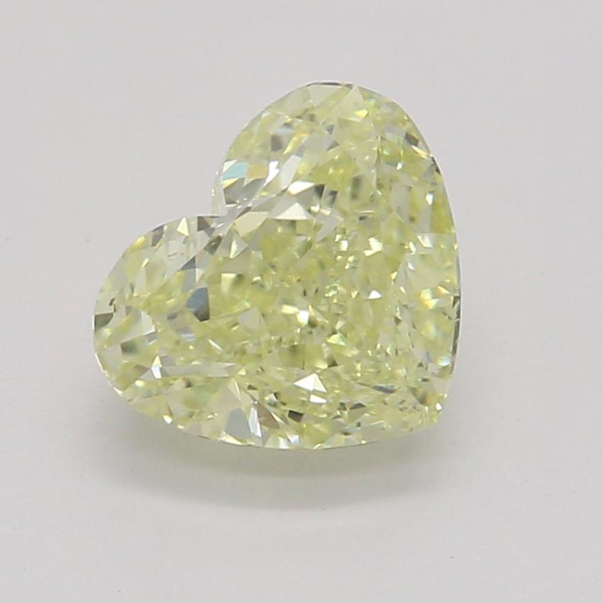 0.81 Ct. Fancy Light Yellow Heart Diamond