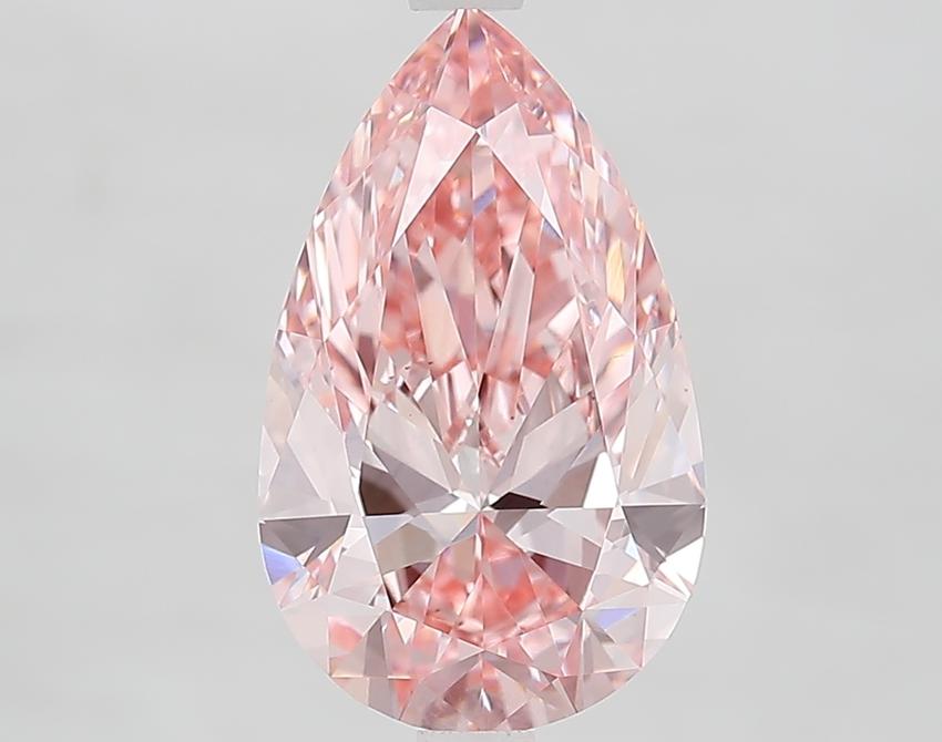 3.06 Ct. Fancy Vivid Pink Pear Lab Grown Diamond
