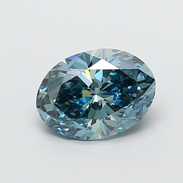 1.59 Ct. Fancy Blue Oval Lab Grown Diamond