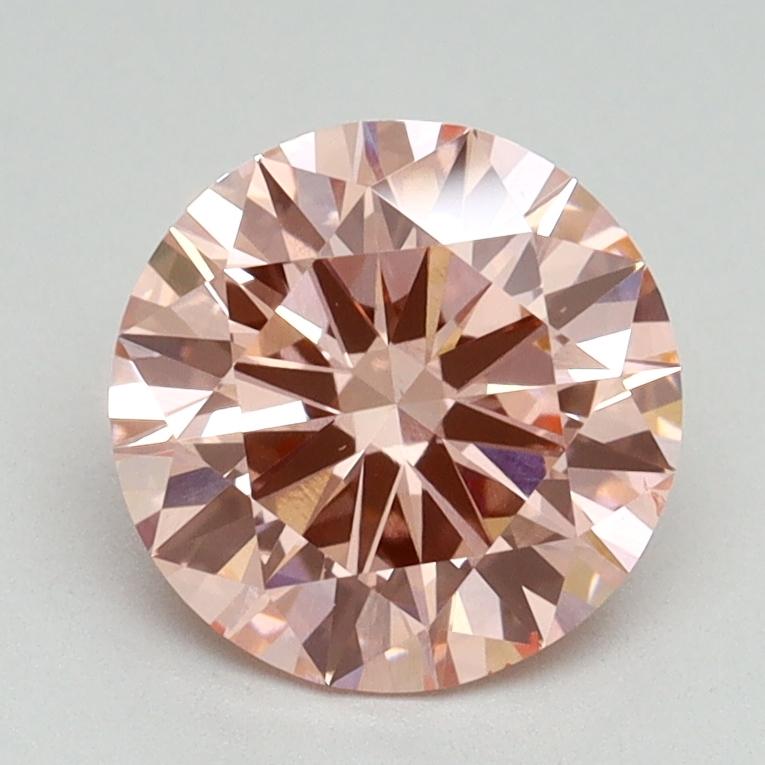 1.65 Ct. Fancy Vivid Pink Round Lab Grown Diamond