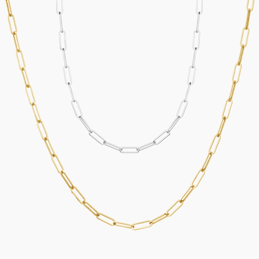 16in Paperclip Chain in 14K Yellow Gold