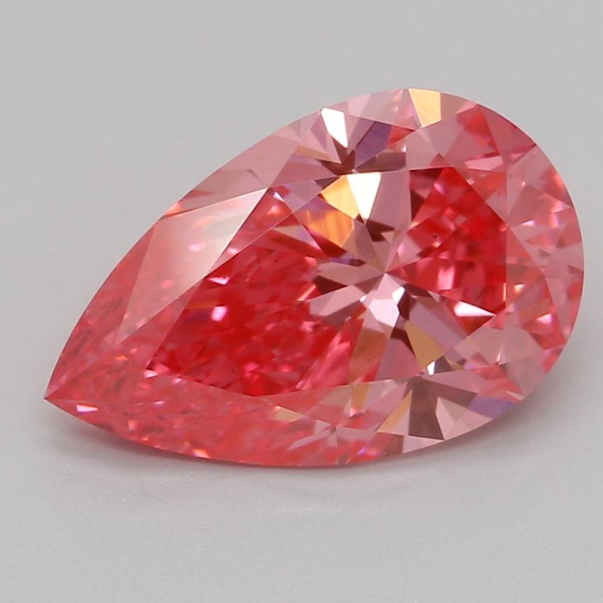 1.58 Ct. Fancy Vivid Pink Pear Lab Grown Diamond