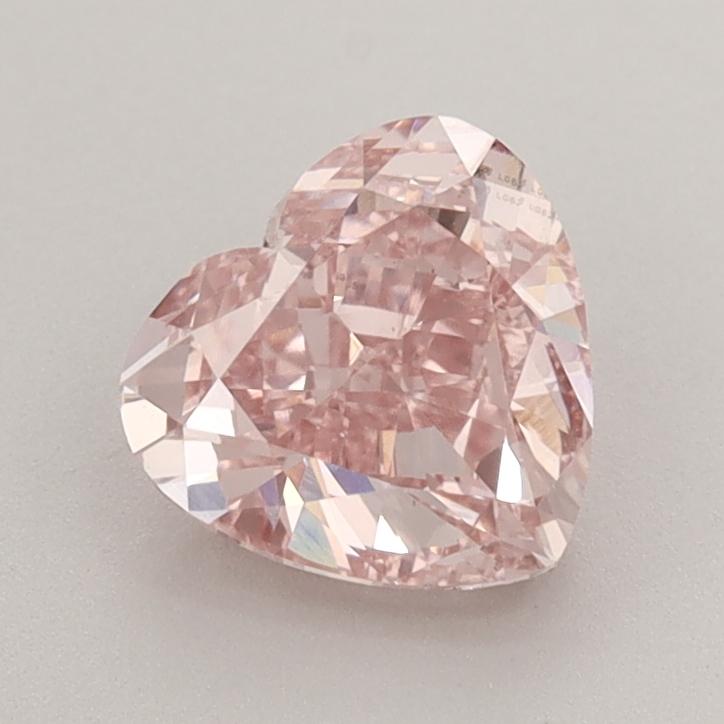 1.49 Ct. Fancy Vivid  Pink Heart Lab Grown Diamond