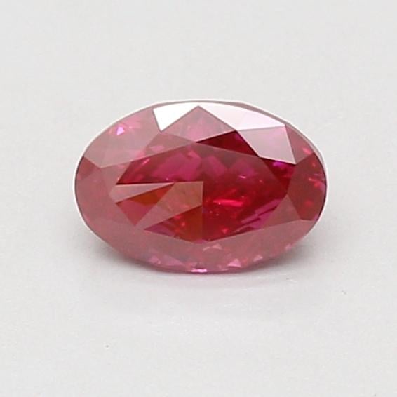 0.59 Ct. Fancy Deep Pink Oval Lab Grown Diamond
