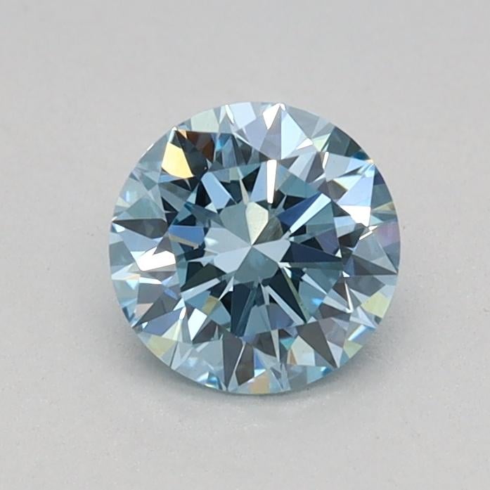 0.45 Ct. Fancy Vivid Blue Round Lab Grown Diamond