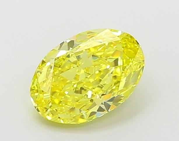 1.18 Ct. Fancy Vivid Yellow Oval Lab Grown Diamond