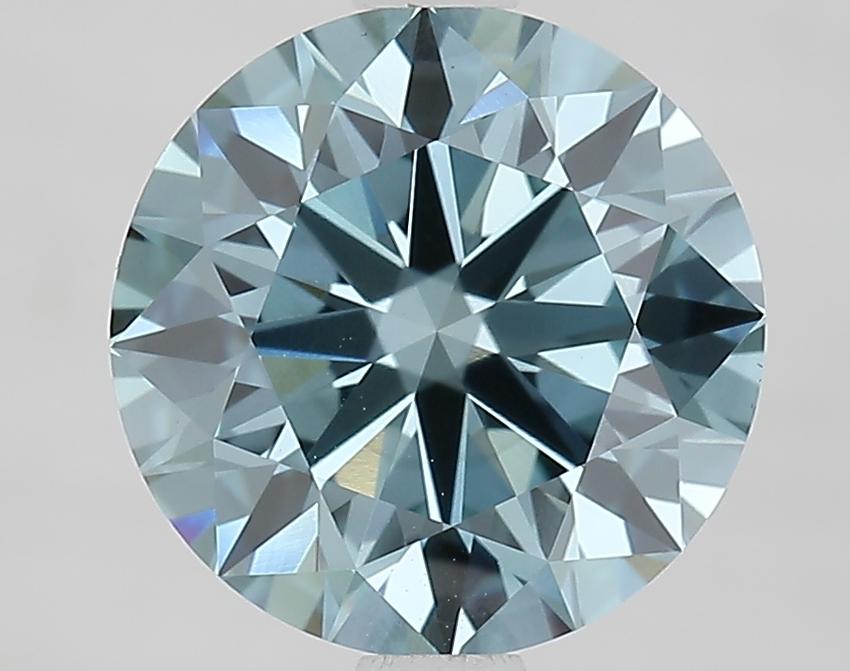 2.50 Ct. Fancy Vivid Blue Round Lab Grown Diamond