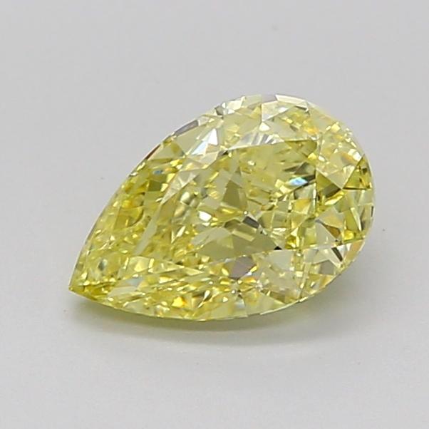 1.00 Ct. Fancy Intense Yellow Pear Lab Grown Diamond