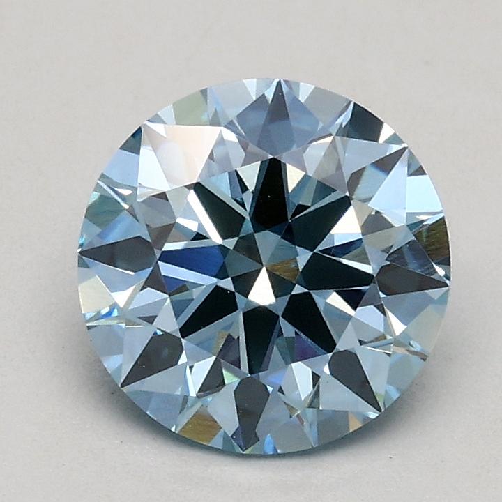 1.00 Ct. Fancy Blue Round Lab Grown Diamond