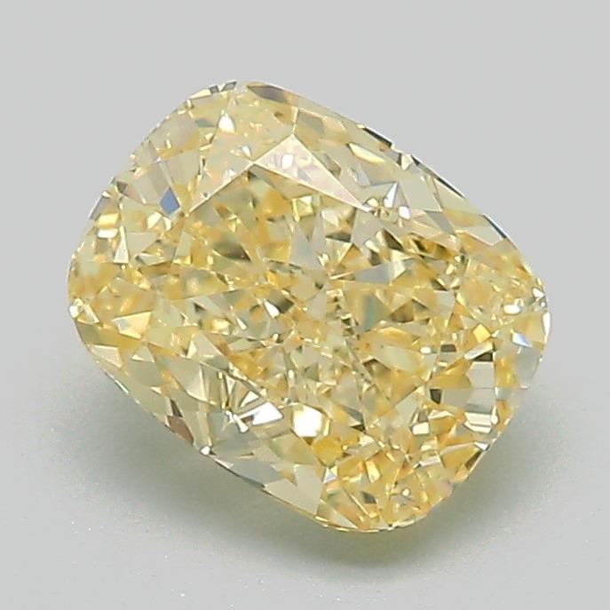 1.50 Ct. Fancy Intense Yellow Cushion Lab Grown Diamond