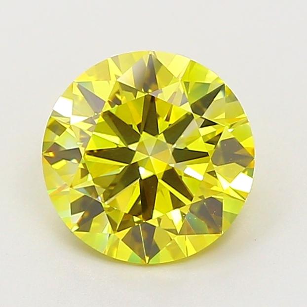 2.01 Ct. Fancy Vivid  Yellow Round Lab Grown Diamond