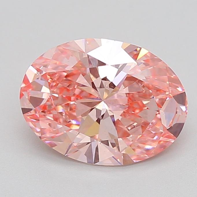1.96 Ct. Fancy Vivid  Pink Oval Lab Grown Diamond