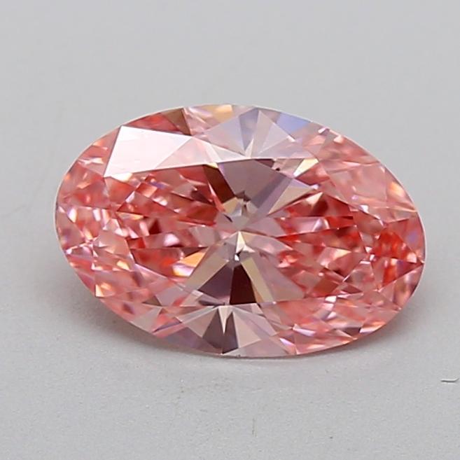 1.10 Ct. Fancy Vivid  Pink Oval Lab Grown Diamond