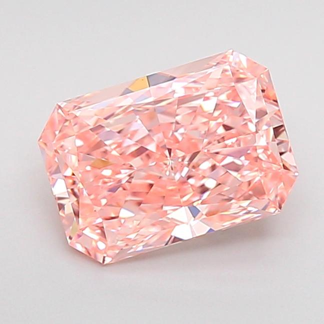 1.41 Ct. Fancy Vivid  Pink Radiant Lab Grown Diamond