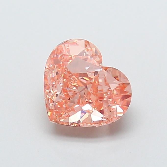 2.10 Ct. Fancy Intense Brownish Pink Heart Lab Grown Diamond