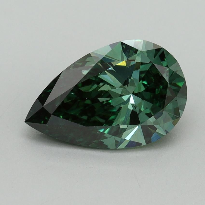 2.05 Ct. Fancy Vivid Pacific Green Pear Lab Grown Diamond