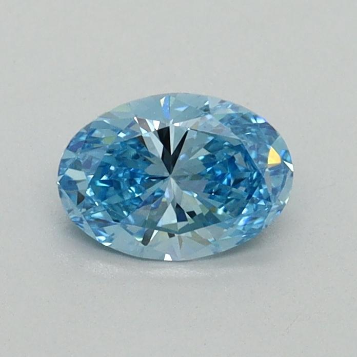 0.50 Ct. Fancy Vivid Blue Oval Lab Grown Diamond