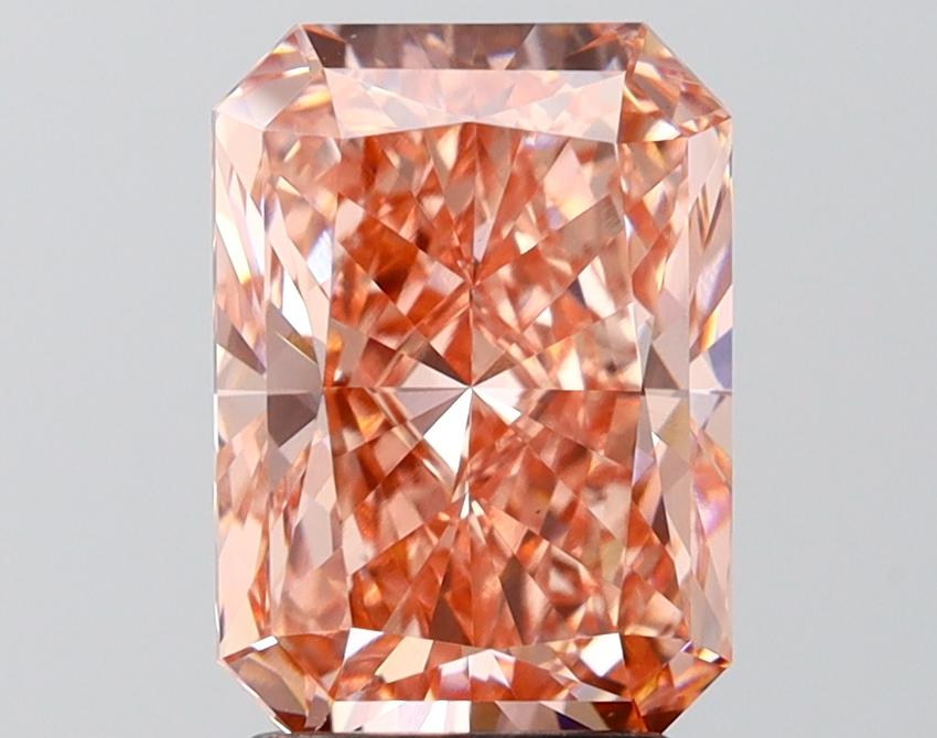 3.10 Ct. Fancy Vivid Pink Radiant Lab Grown Diamond