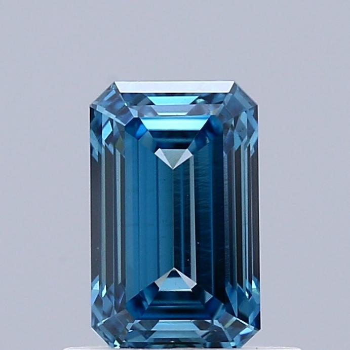 0.86 Ct. Fancy Vivid  Blue Emerald Lab Grown Diamond