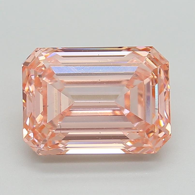 3.71 Ct. Fancy Intense Pink Emerald Lab Grown Diamond