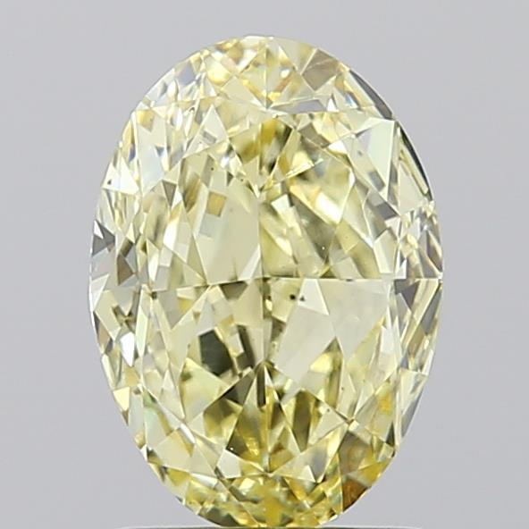 1.58 Ct. Fancy  Yellow Oval Lab Grown Diamond