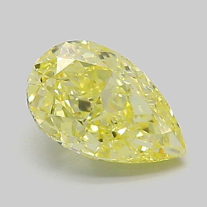 1.06 Ct. Fancy Intense Yellow Pear Lab Grown Diamond