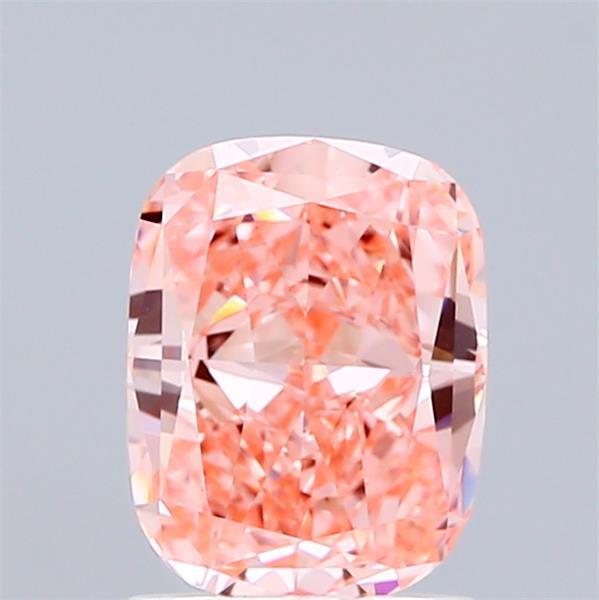 1.53 Ct. Fancy Vivid Pink Cushion Lab Grown Diamond