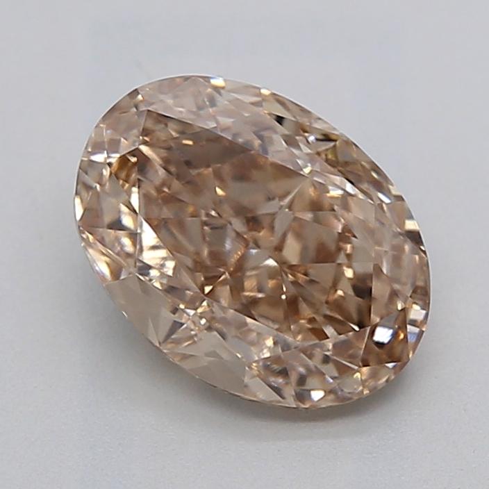2.07 Ct. Light  Brown Oval Lab Grown Diamond