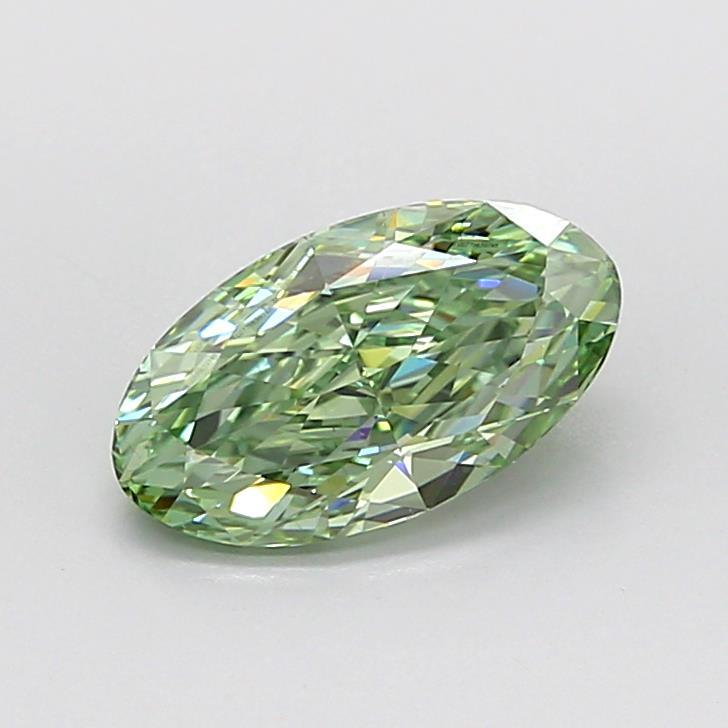 1.55 Ct. Fancy Vivid Green Oval Lab Grown Diamond