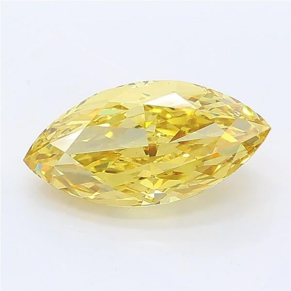 1.65 Ct. Fancy Intense Yellow Marquise Lab Grown Diamond