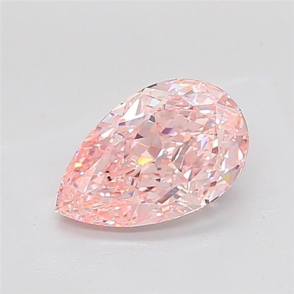 3.17 Ct. Fancy Intense Pink Pear Lab Grown Diamond